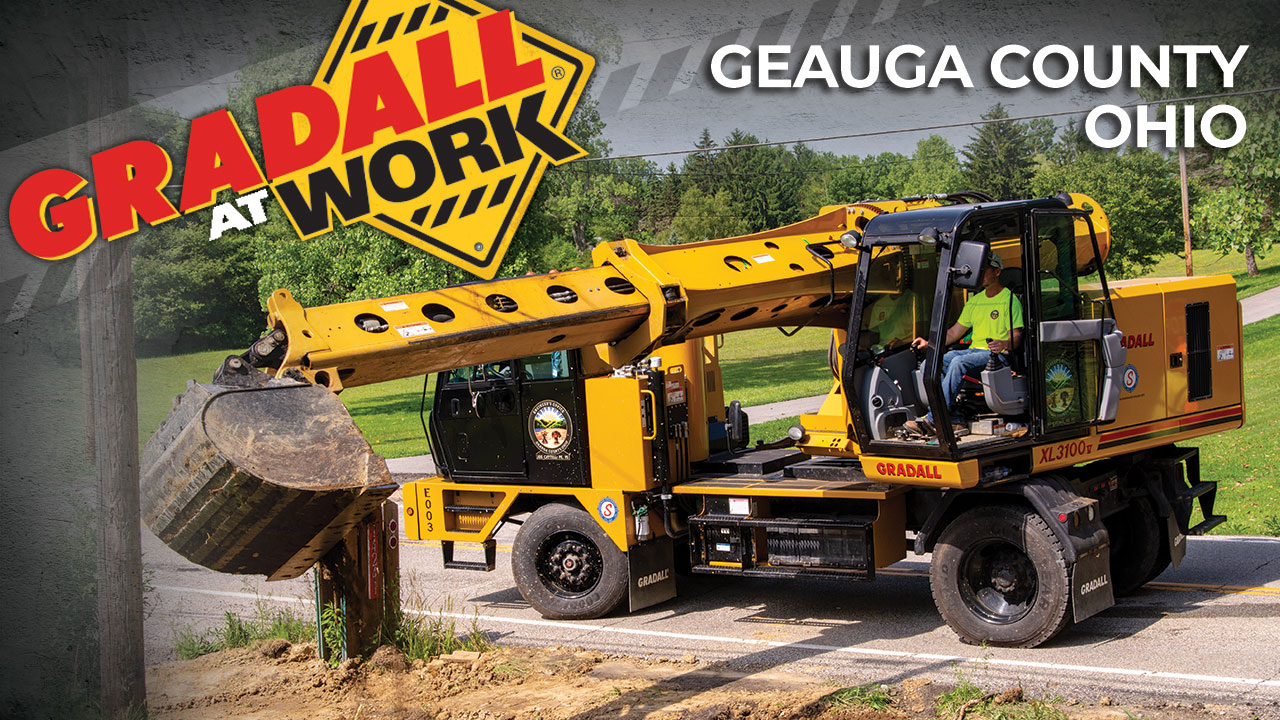 Fleet of Five Excavators Handle County's Road Maintenance