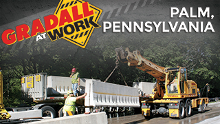 XL 5100 III Moves Jersey Barriers