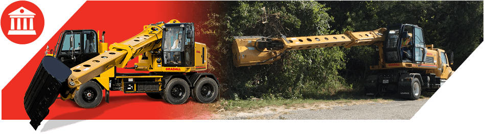 Gradall Excavators Perform Many Maintenance Jobs for Governments