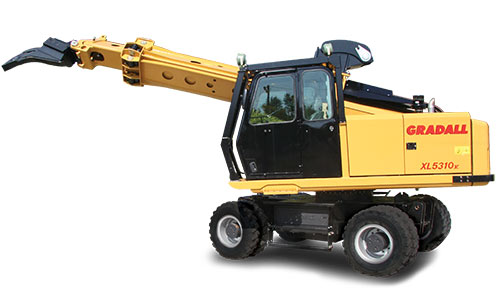 Gradall Industrial Maintenance Machines with All-Terrain Wheeled Undercarriage